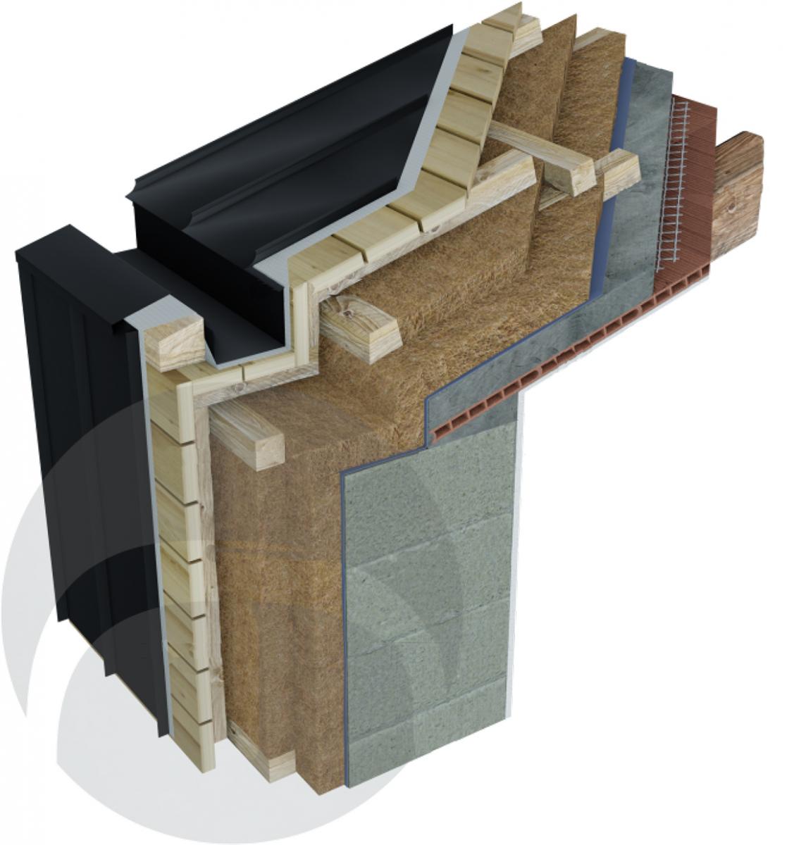 Copertura e facciata ventilata con rivestimento metallico